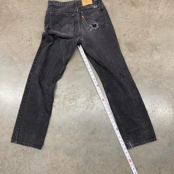 Levi's Orange tab Jeans Black Straight leg Vintage Men's 32x32 M - Picture 5 of 8